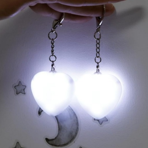 Touch-Type Lighting Backpack Heart-Shaped Night Light