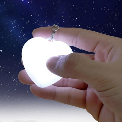 Touch-Type Lighting Backpack Heart-Shaped Night Light