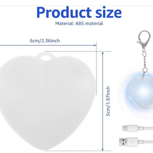 Touch-Type Lighting Backpack Heart-Shaped Night Light